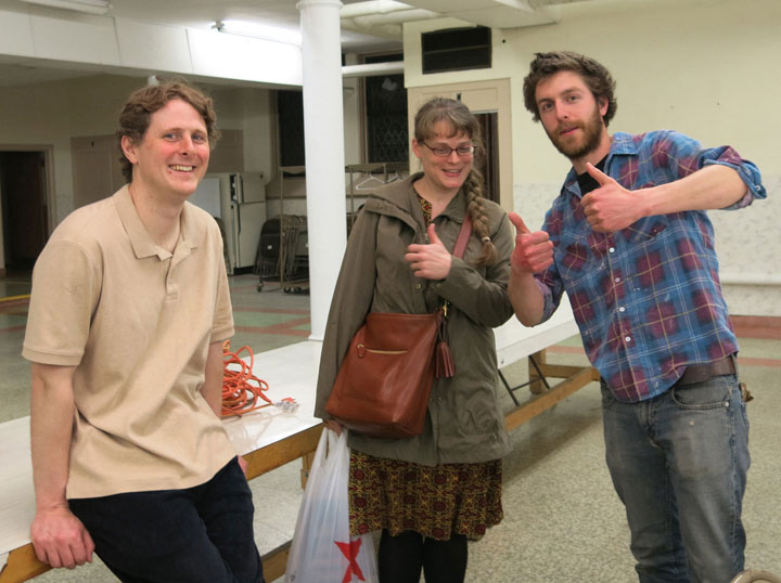 Lincoln, Laura, and Colm gave their thumbs up to NWTRCC's gathering in Milwaukee in May 2015. We hope that you will joins us in Pennsylvania May 13-15 - or plan to come to a future gathering and share your stories, concerns, and organizing ideas in person. Photo by Ruth Benn