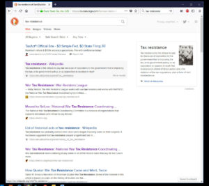 looking up tax resistance