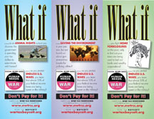 “What If” flyers in color